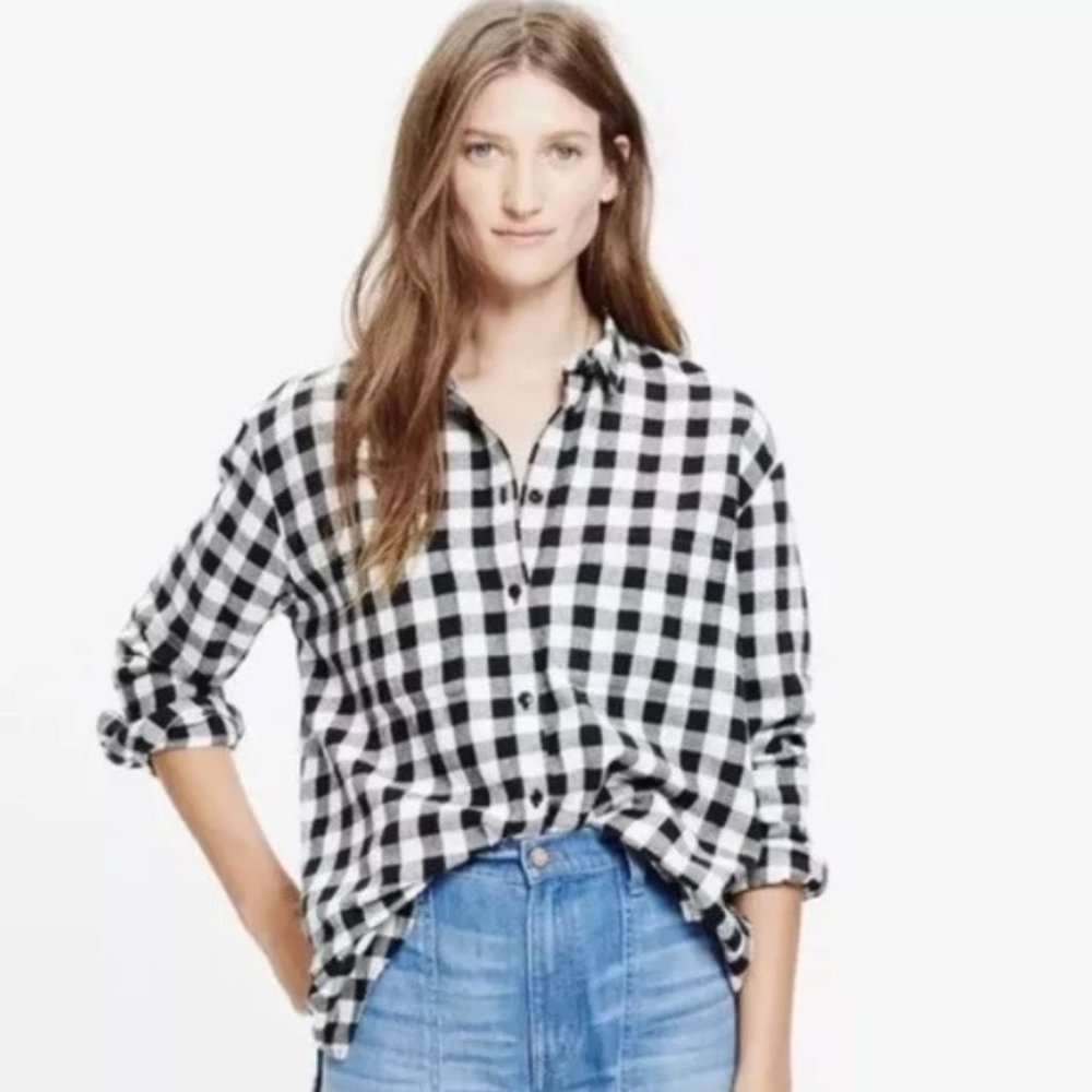 Madewell Oversized Boyshirt in Buffalo Check - Picture 2 of 13